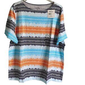 Coral Bay Short Sleeve Florida Tee Women's 2X NEW New with Tags